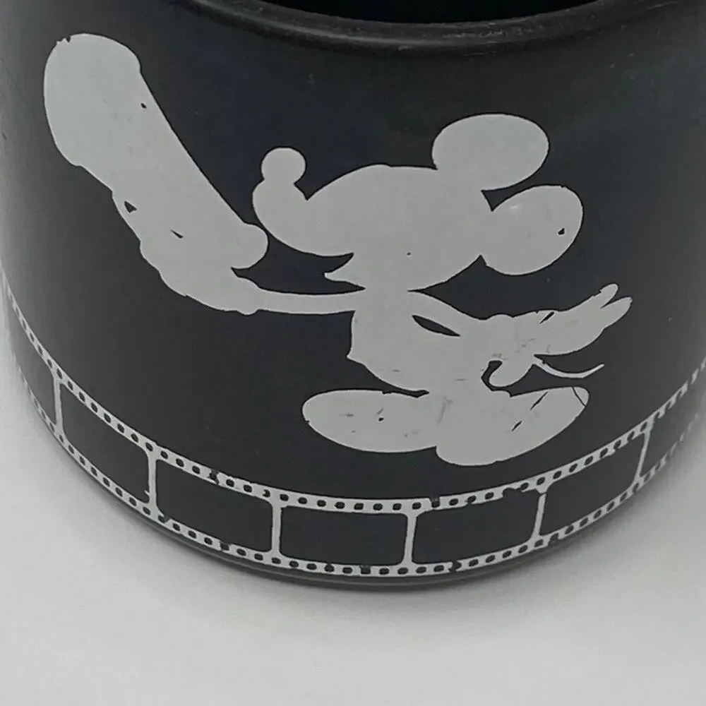 Walt Disney Studios Vintage Black Directors Mickey Silhouette Ceramic Coffee Mug